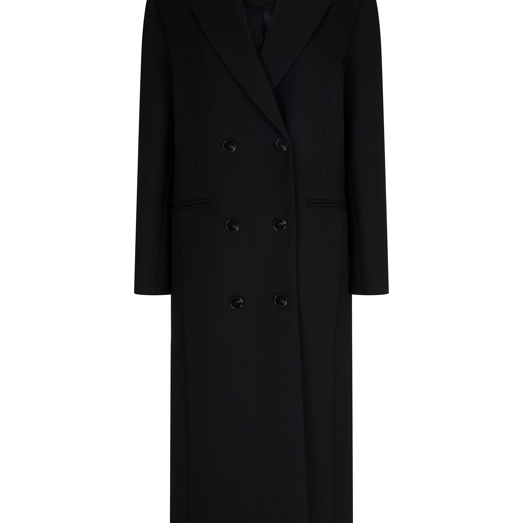 Harris Tapper | Long Egon Coat in Black | The UNDONE