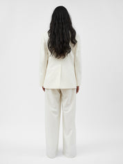 Harris Tapper | Lydia Blazer in Ivory | The UNDONE