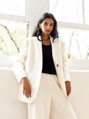 Harris Tapper | Lydia Blazer in Ivory | The UNDONE