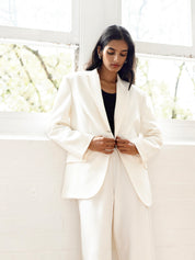 Harris Tapper | Lydia Blazer in Ivory | The UNDONE