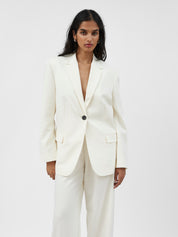 Harris Tapper | Lydia Blazer in Ivory | The UNDONE