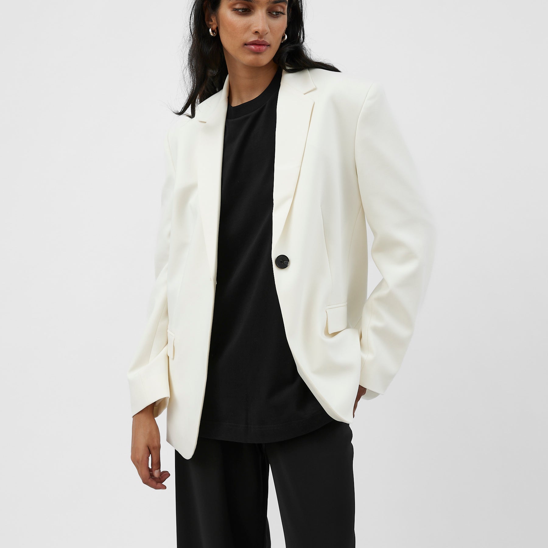 Harris Tapper | Lydia Blazer in Ivory | The UNDONE
