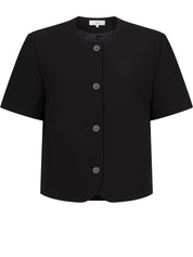Harris Tapper | Short Sleeve Tilmens Jacket in Black | The UNDONE