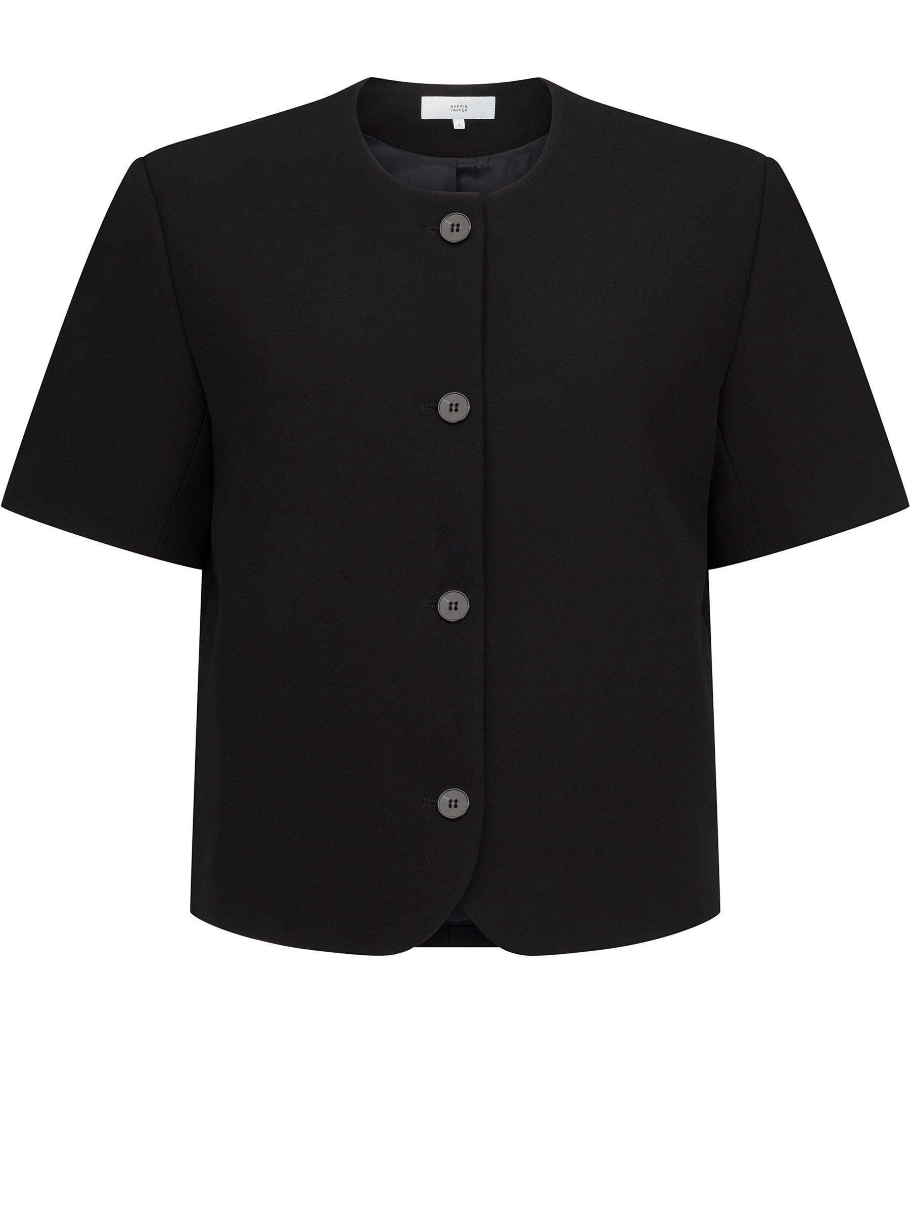 Harris Tapper | Short Sleeve Tilmens Jacket in Black | The UNDONE