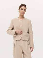 Harris Tapper | Tilmens Blazer in Beige Clay | The UNDONE