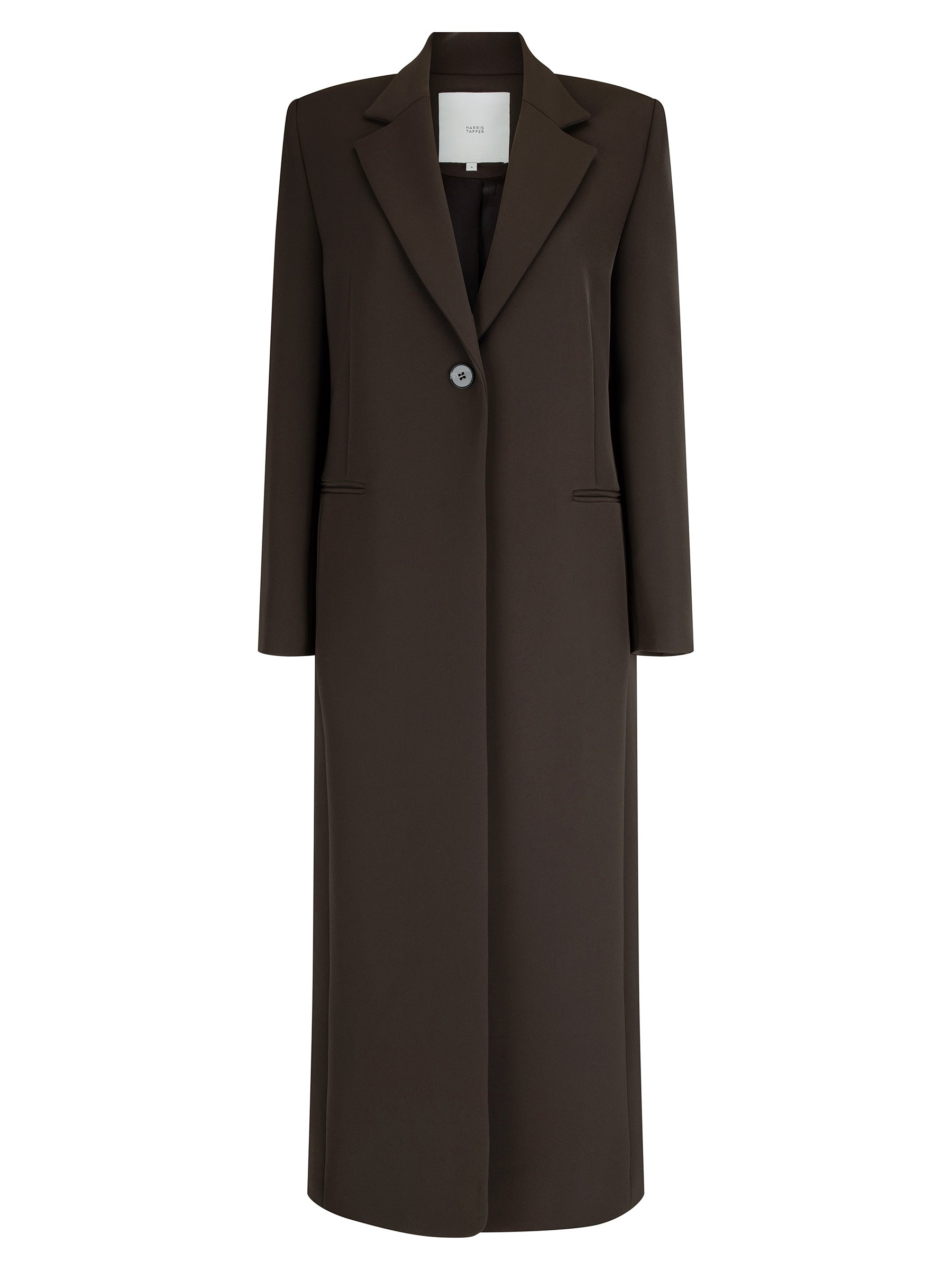 Harris Tapper | Tuxedo Coat in Brown Umber | The UNDONE