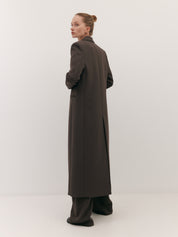Harris Tapper | Tuxedo Coat in Brown Umber | The UNDONE
