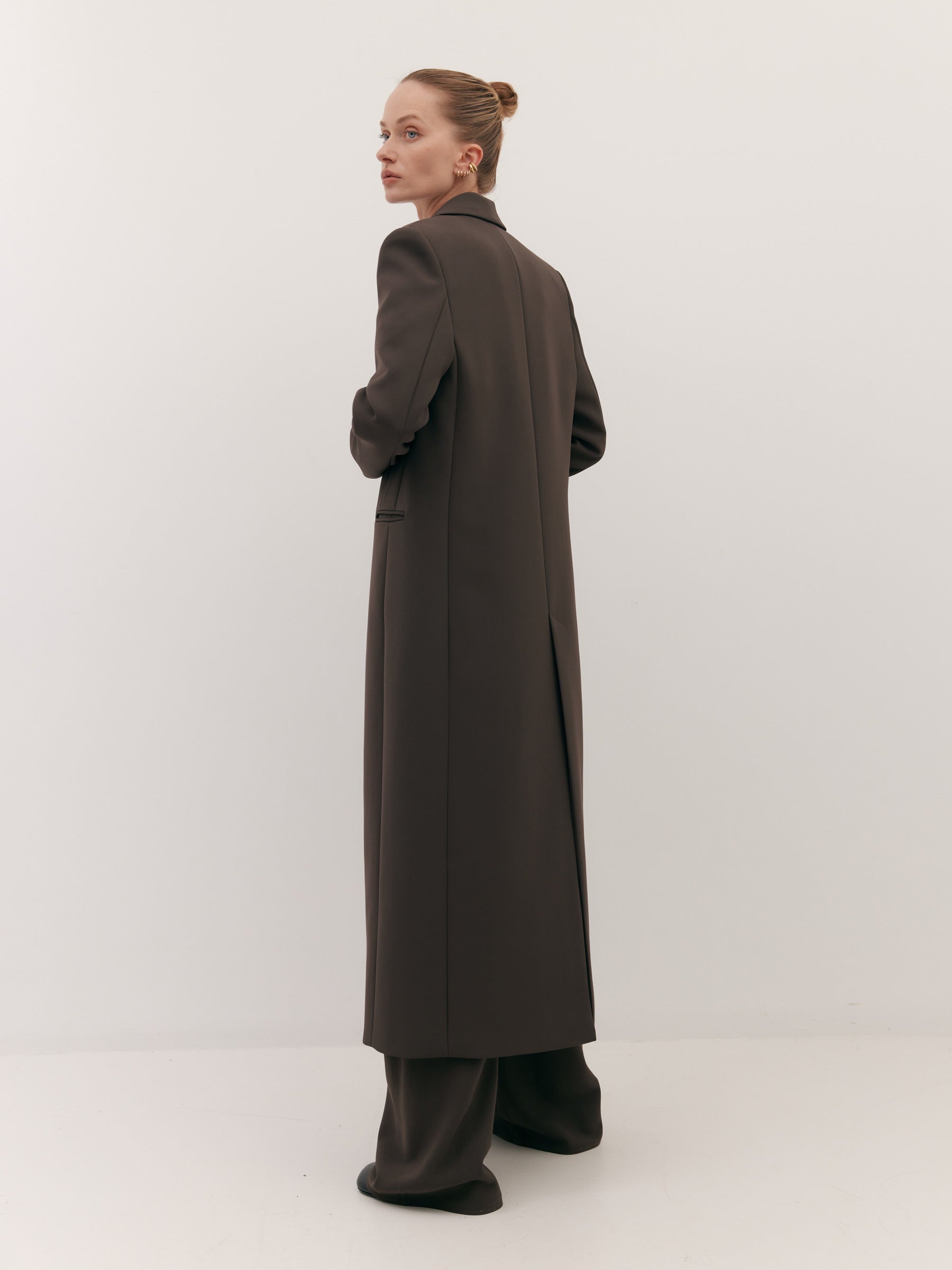 Harris Tapper | Tuxedo Coat in Brown Umber | The UNDONE