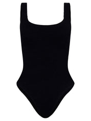 Hunza G | Square Neck Swim in Black | The UNDONE