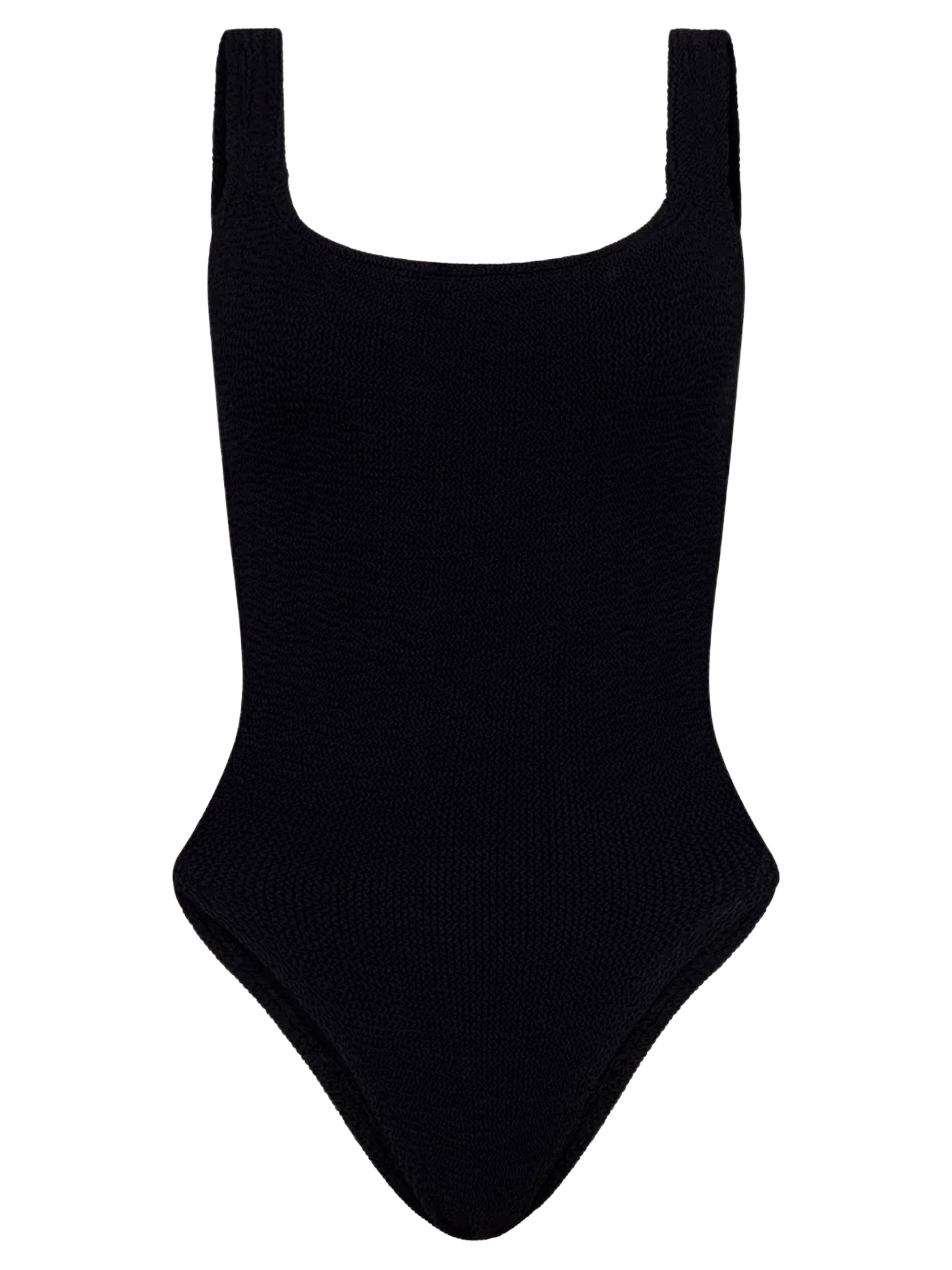 Hunza G | Square Neck Swim in Black | The UNDONE
