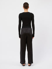 Hyde & Stone | Rib Long Sleeve in Black | The UNDONE