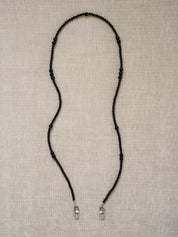 Joan Black Beaded Phone Strap - Functional Jewellery | The UNDONE