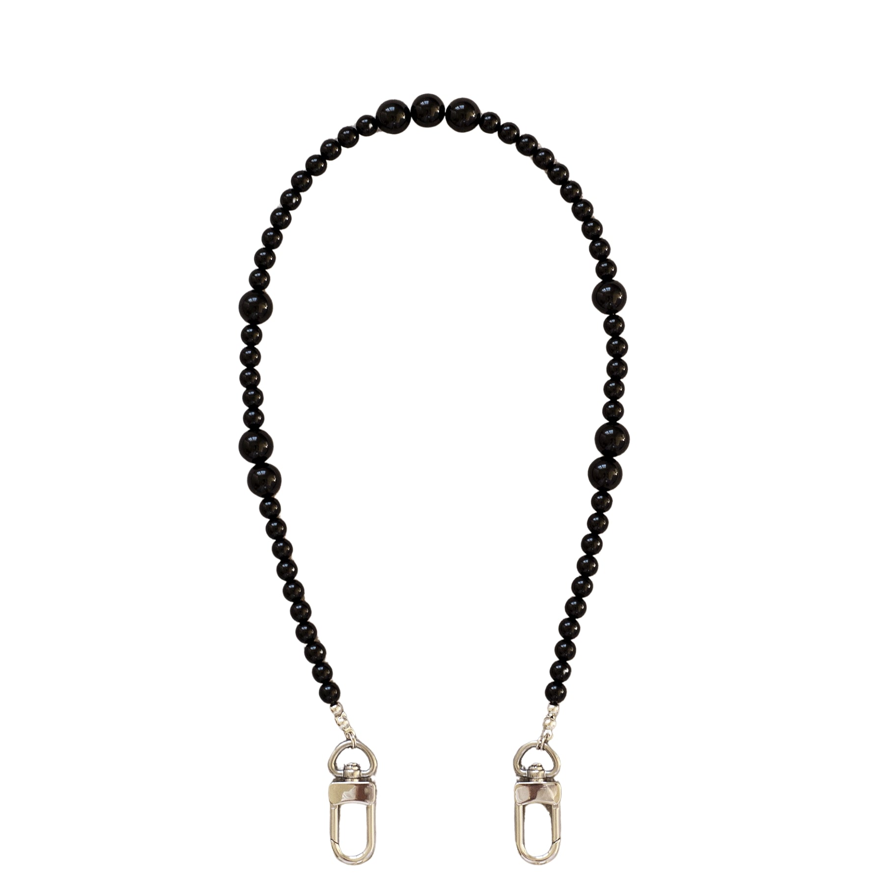 Joan Black Beaded Phone Wristlet - Functional Jewellery | The UNDONE