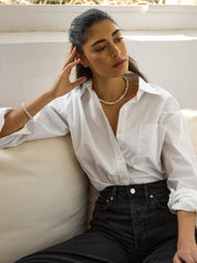 LIÉ STUDIO | The Elly Necklace in Silver | The UNDONE