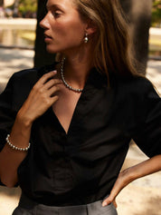 LIÉ STUDIO | The Elly Necklace in Silver | The UNDONE