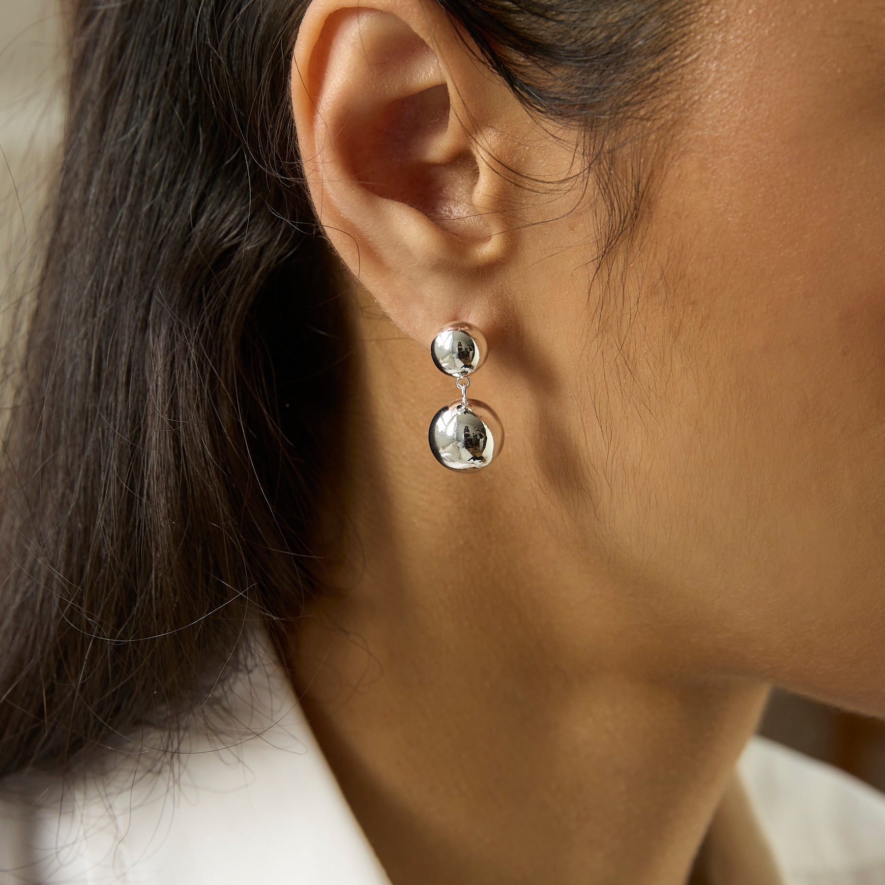 LIÉ STUDIO | The Caroline Earring in Silver | The UNDONE