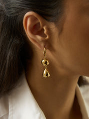 LIÉ STUDIO | The Cathrine Earrings in Gold | The UNDONE