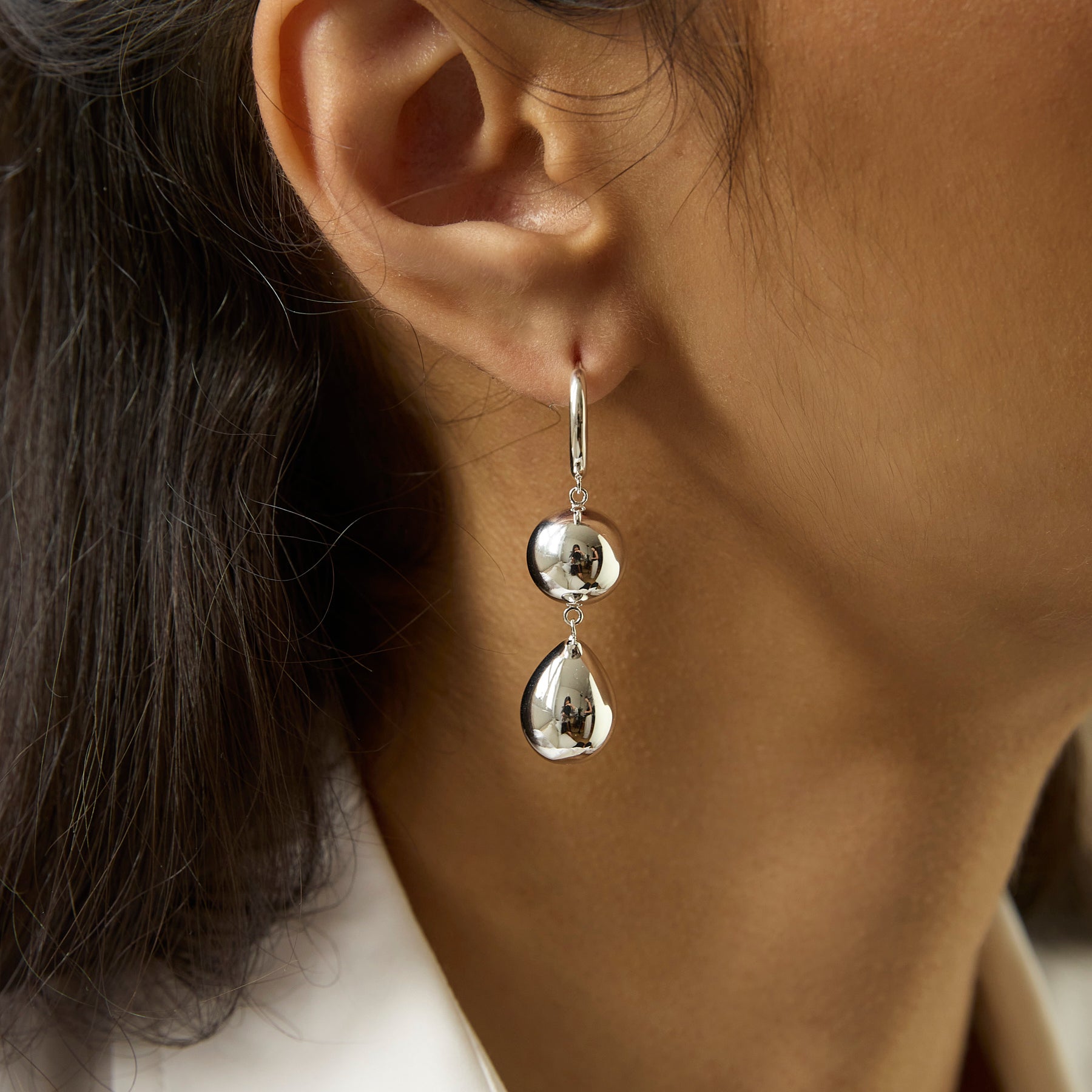 LIÉ STUDIO | The Cathrine Earring in Silver | The UNDONE