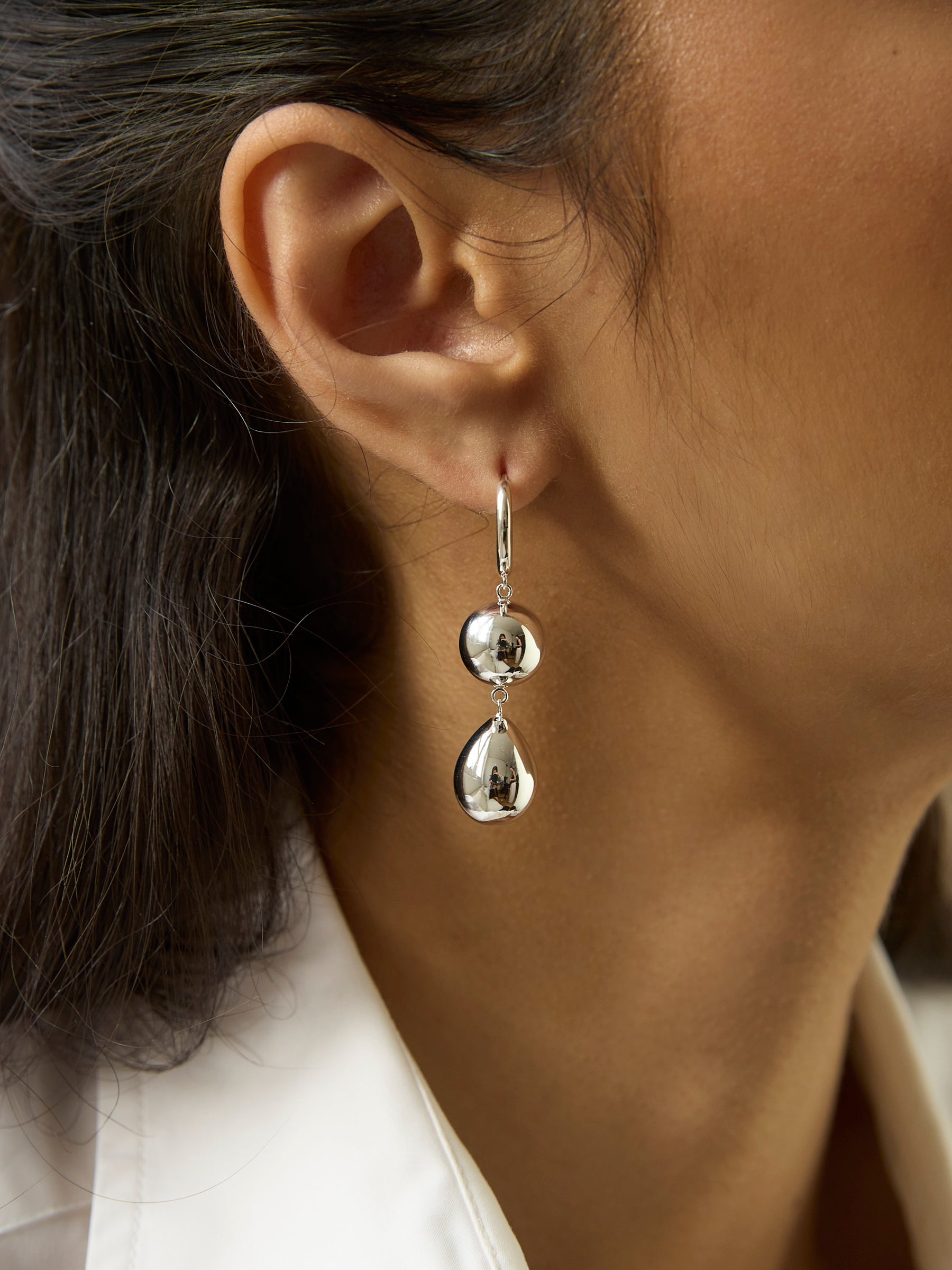 LIÉ STUDIO | The Cathrine Earring in Silver | The UNDONE