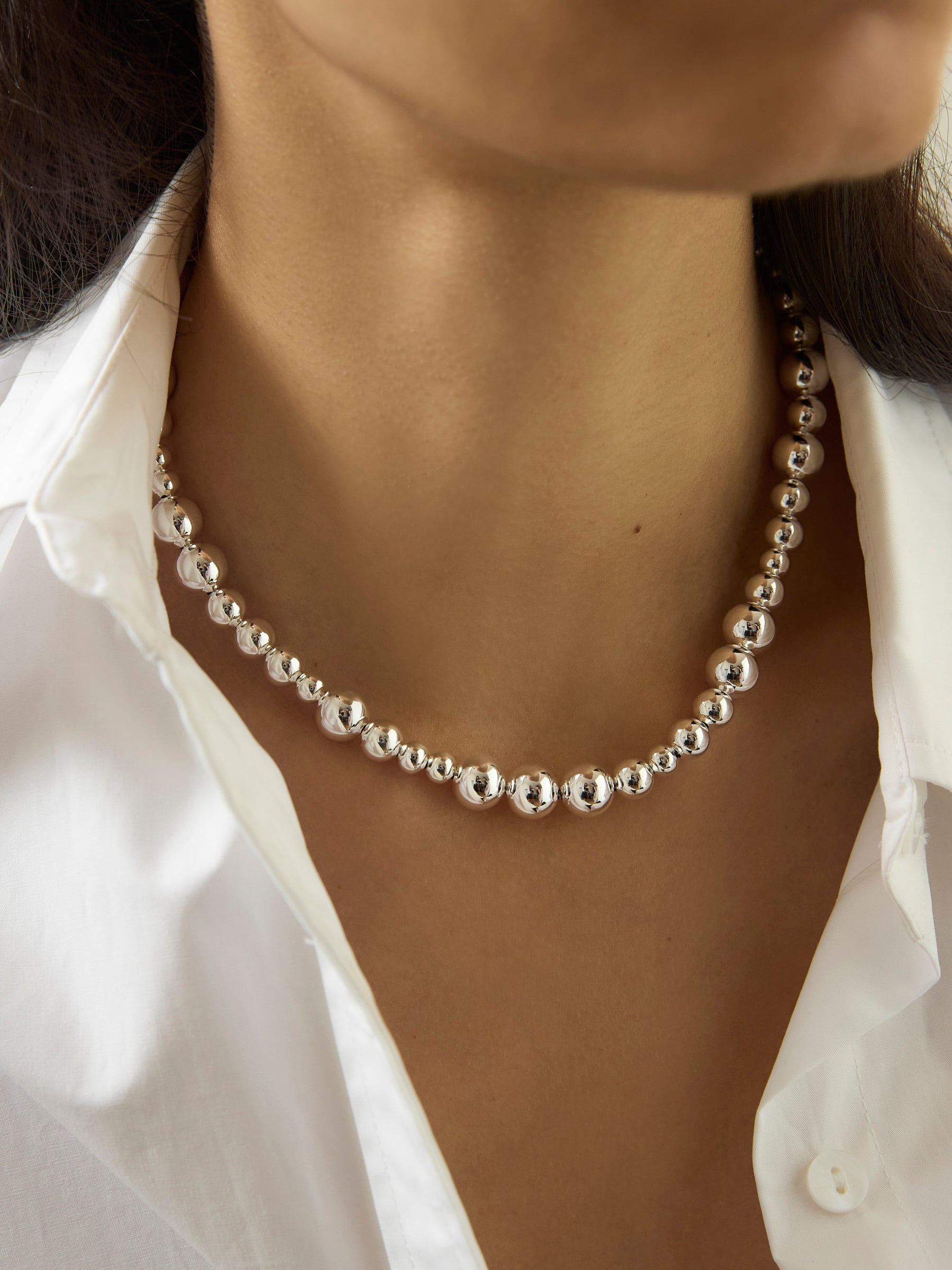 Elli Collana Donna In Argento 925: Ciondolo Geometrico Minimum, Catena Trend Blogger, Gioiello Autentico