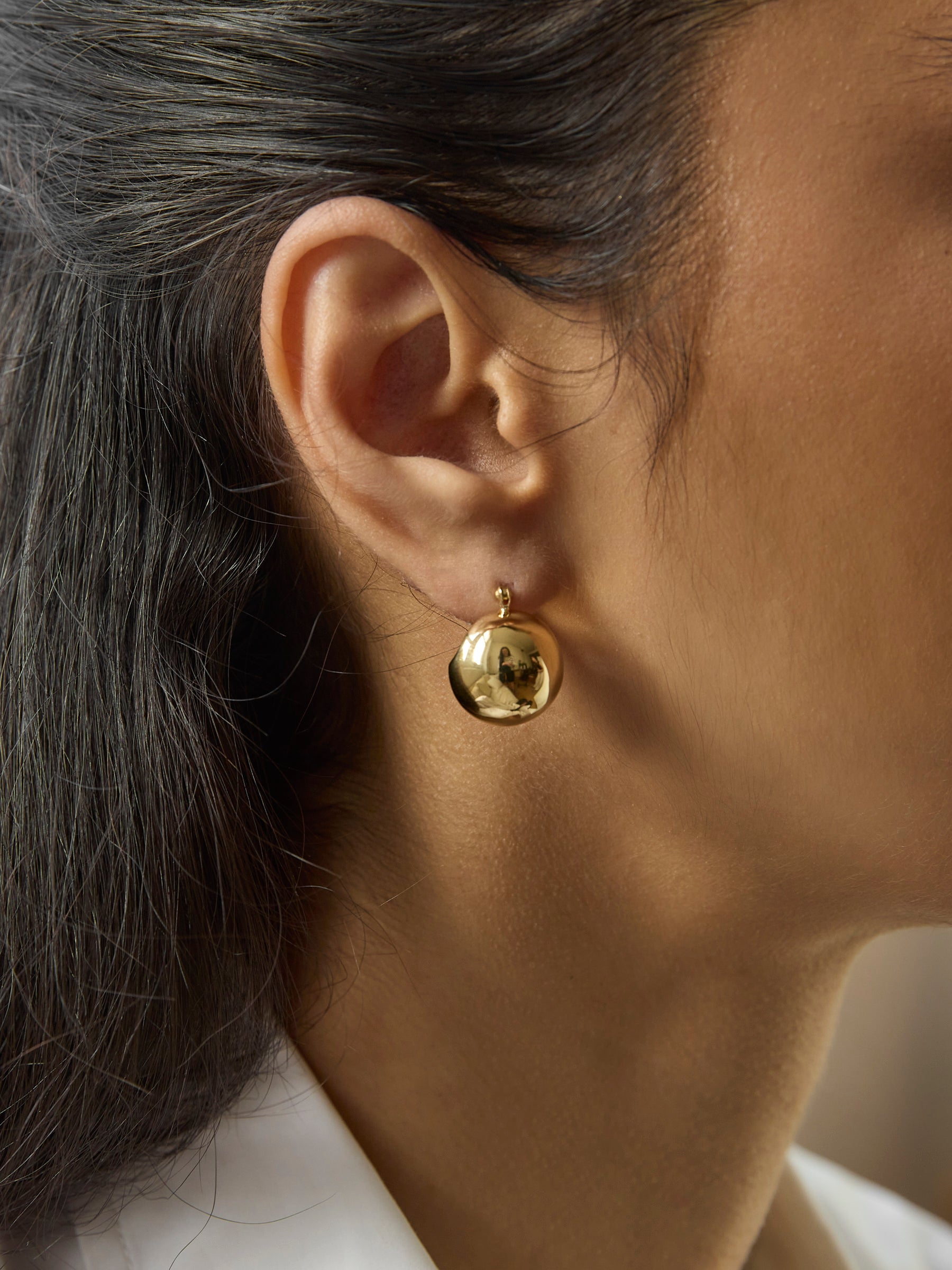 LIÉ STUDIO | The Ingrid Earrings in Gold | The UNDONE