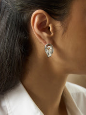 LIÉ STUDIO | The Vera Earrings in Silver | The UNDONE