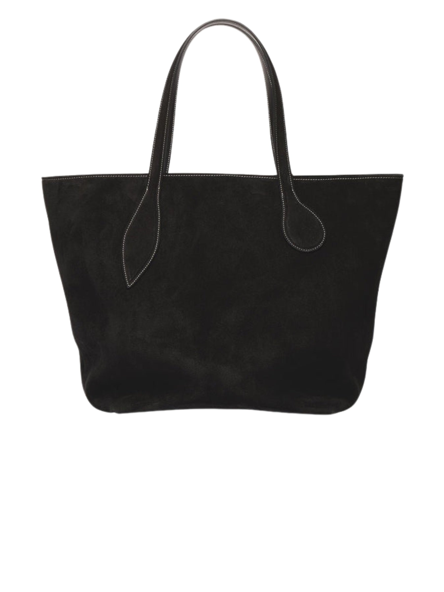 Liffner | Sprout Tote Suede in Black Suede | The UNDONE