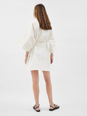 Maison Essentiele | Kimono in Optic White | The UNDONE