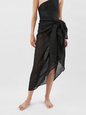 Marle | Alma Sarong in Black | The UNDONE