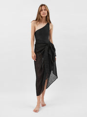 Marle | Alma Sarong in Black | The UNDONE