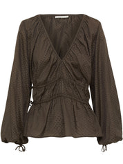 Marle | Derya Top in Brown | The UNDONE