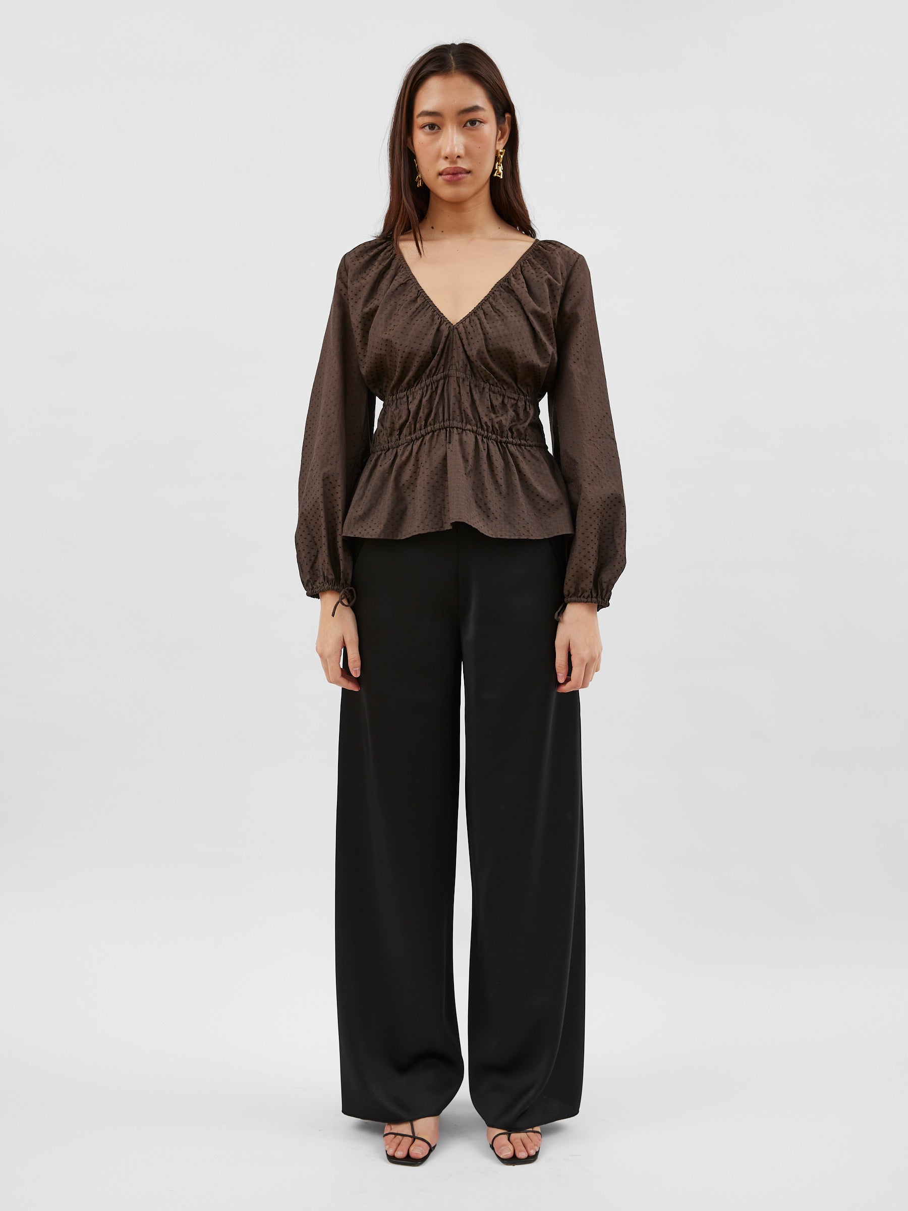 Marle | Derya Top in Brown | The UNDONE