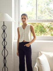 Marle | Kate Waistcoat in Ivory | The UNDONE
