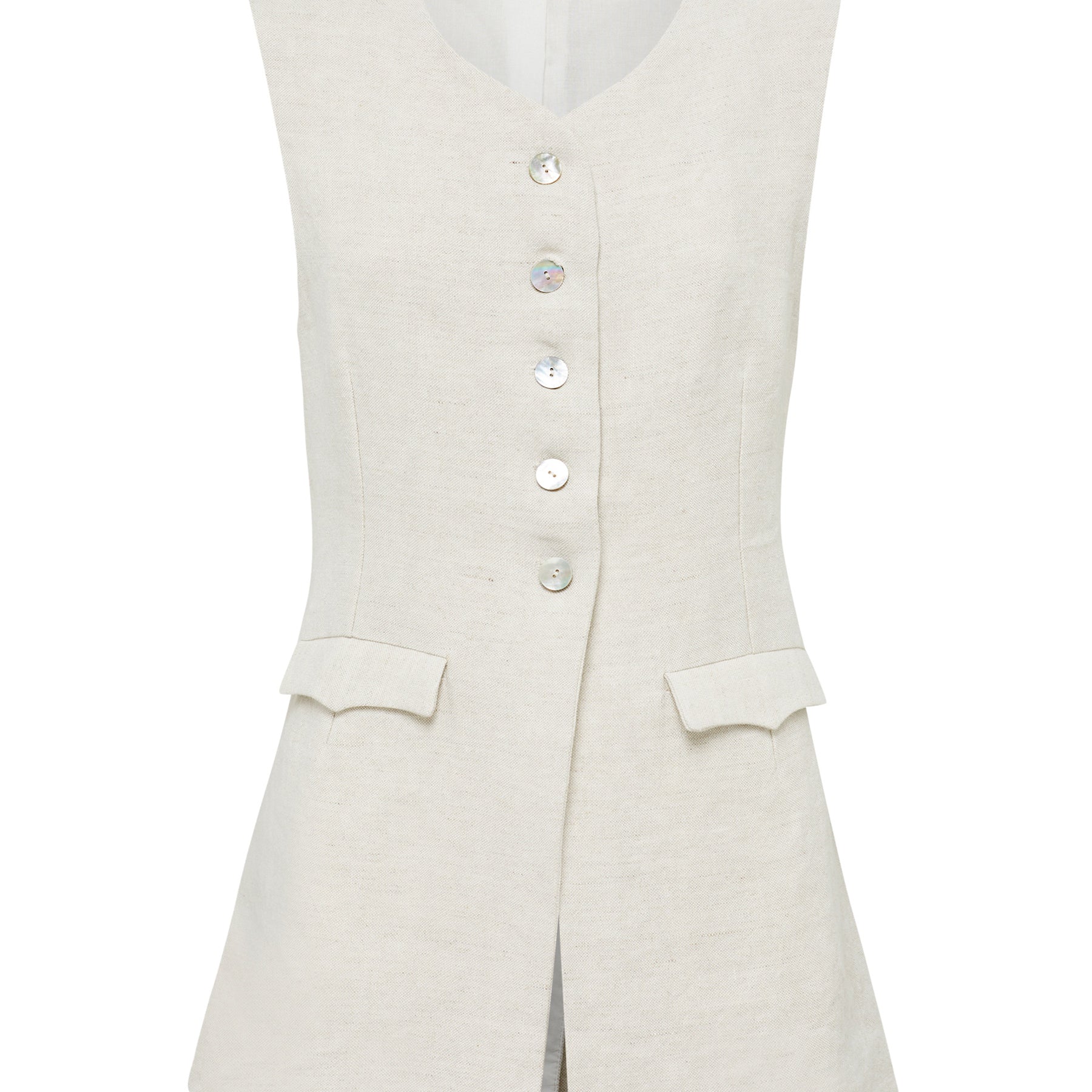 Marle | Leo Vest in Beige Birch | The UNDONE