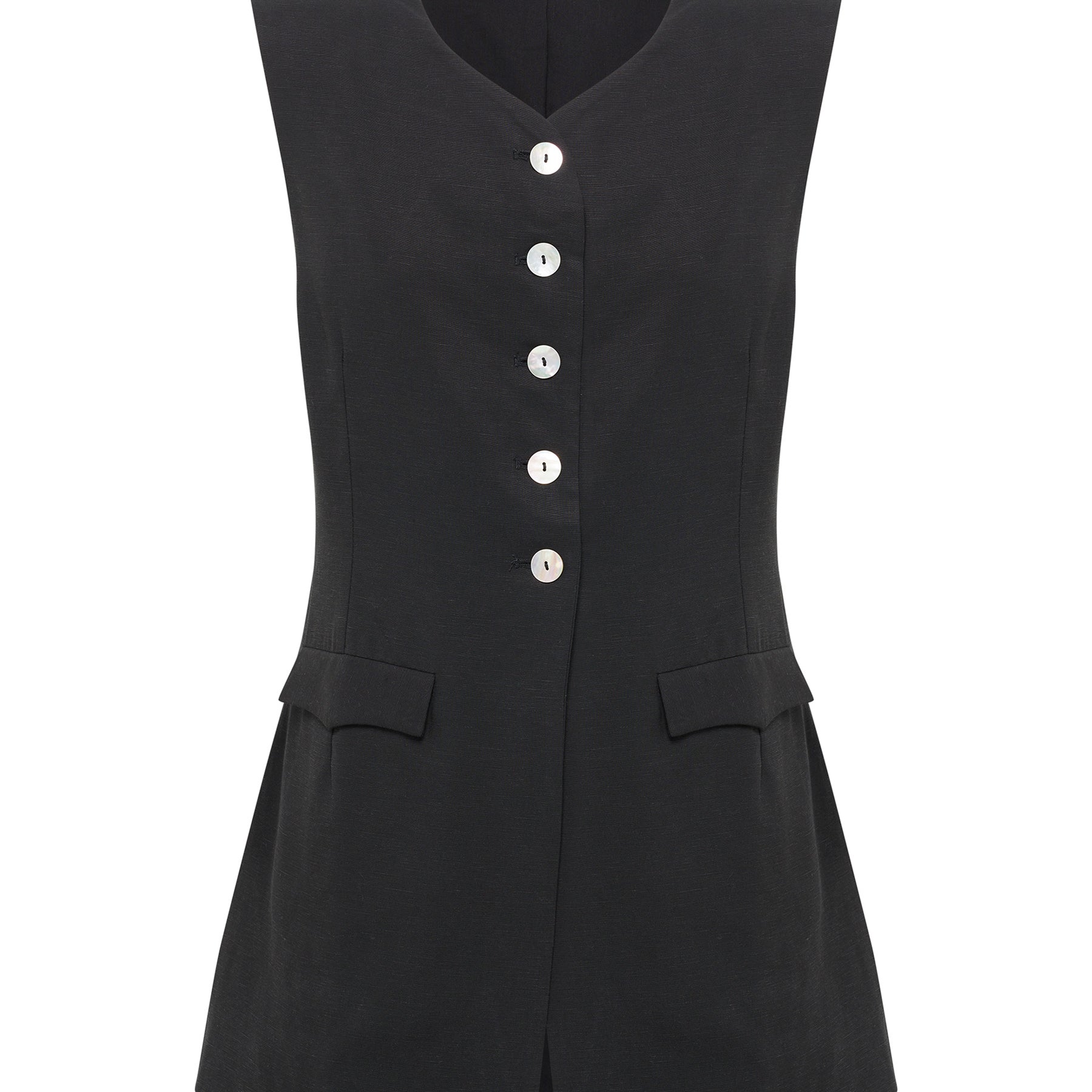 Marle | Leo Vest in Black | The UNDONE