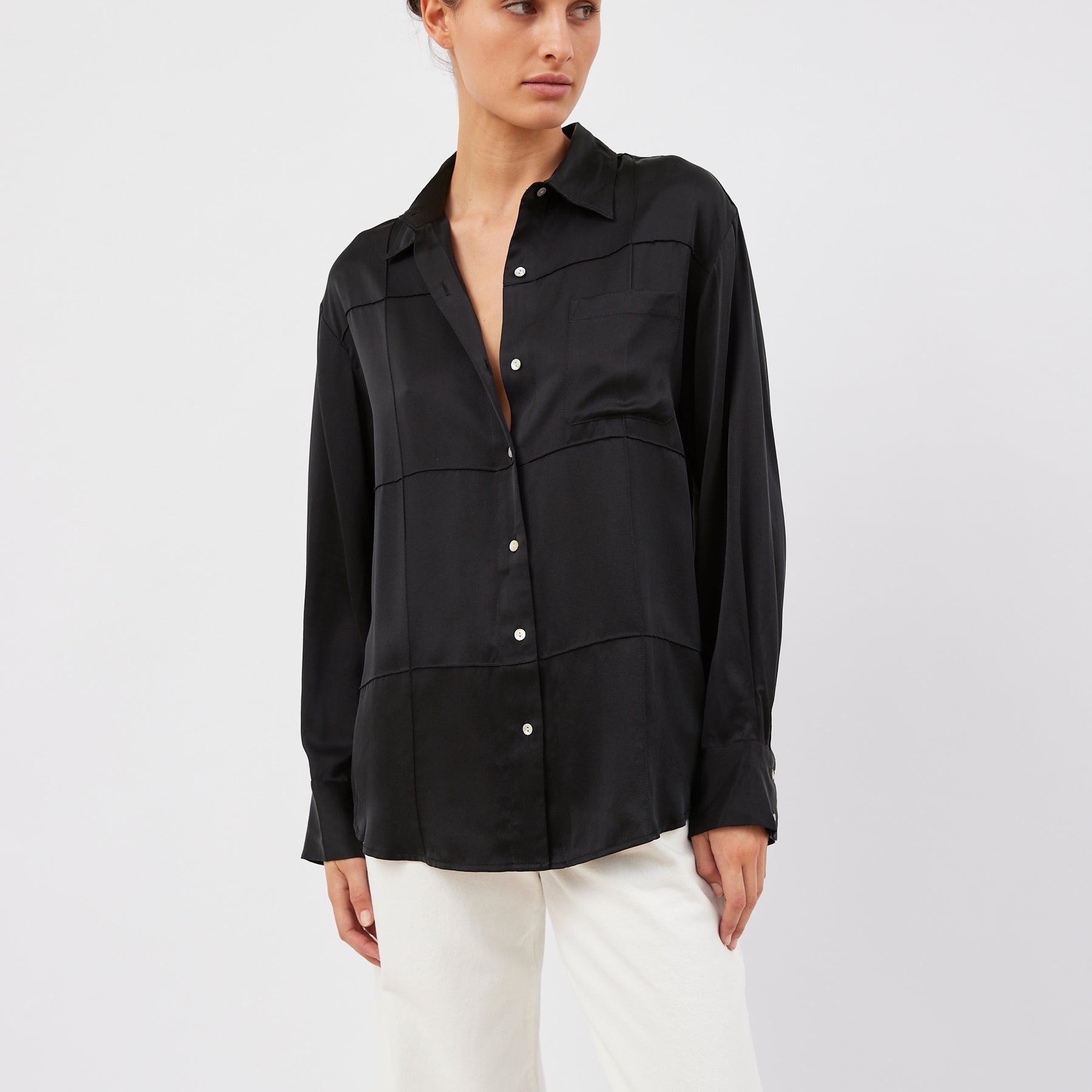 Marle | Pierre Shirt in Black | The UNDONE
