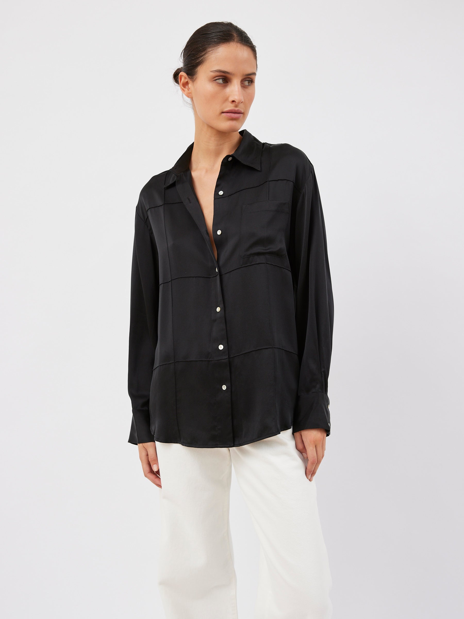 Marle | Pierre Shirt in Black | The UNDONE
