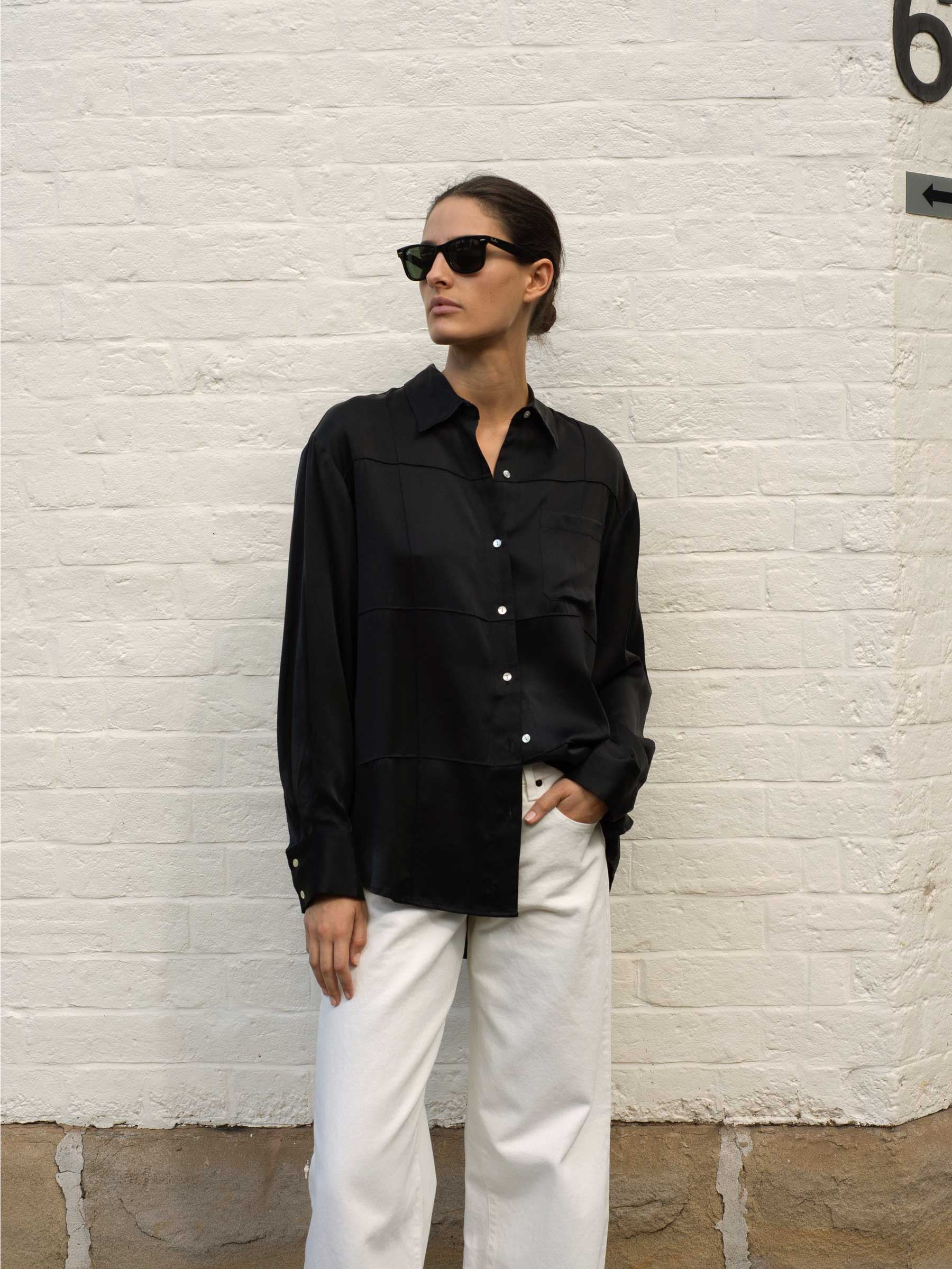 Marle | Pierre Shirt in Black | The UNDONE