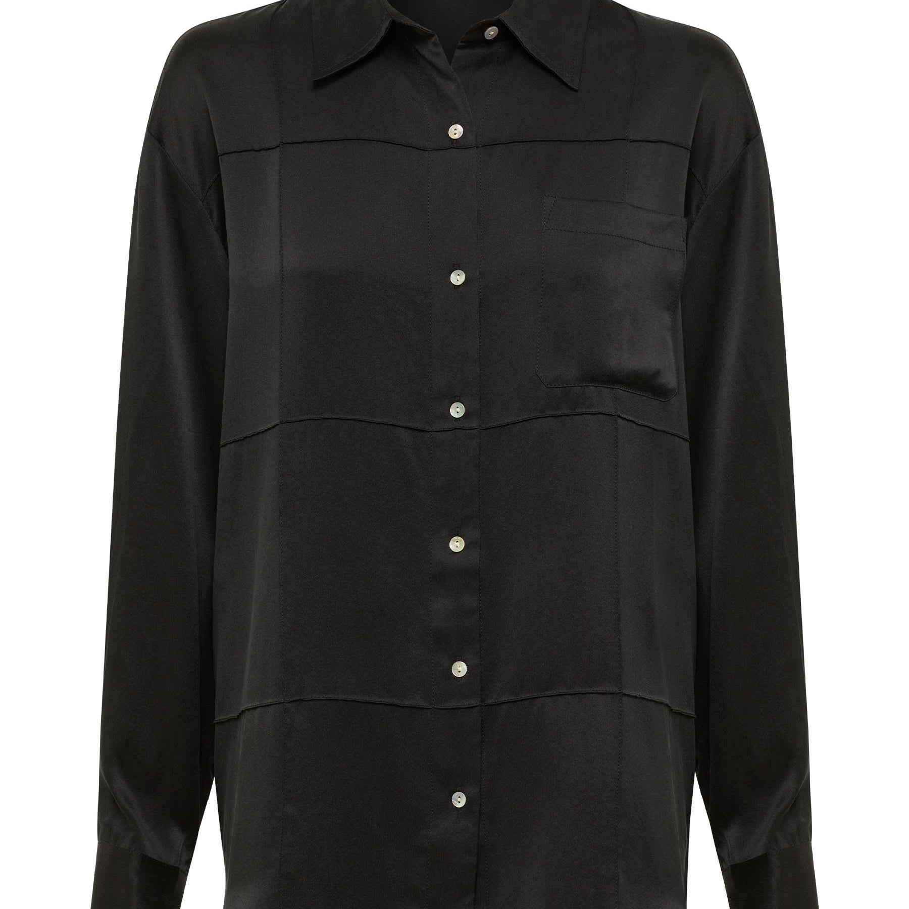 Marle | Pierre Shirt in Black | The UNDONE
