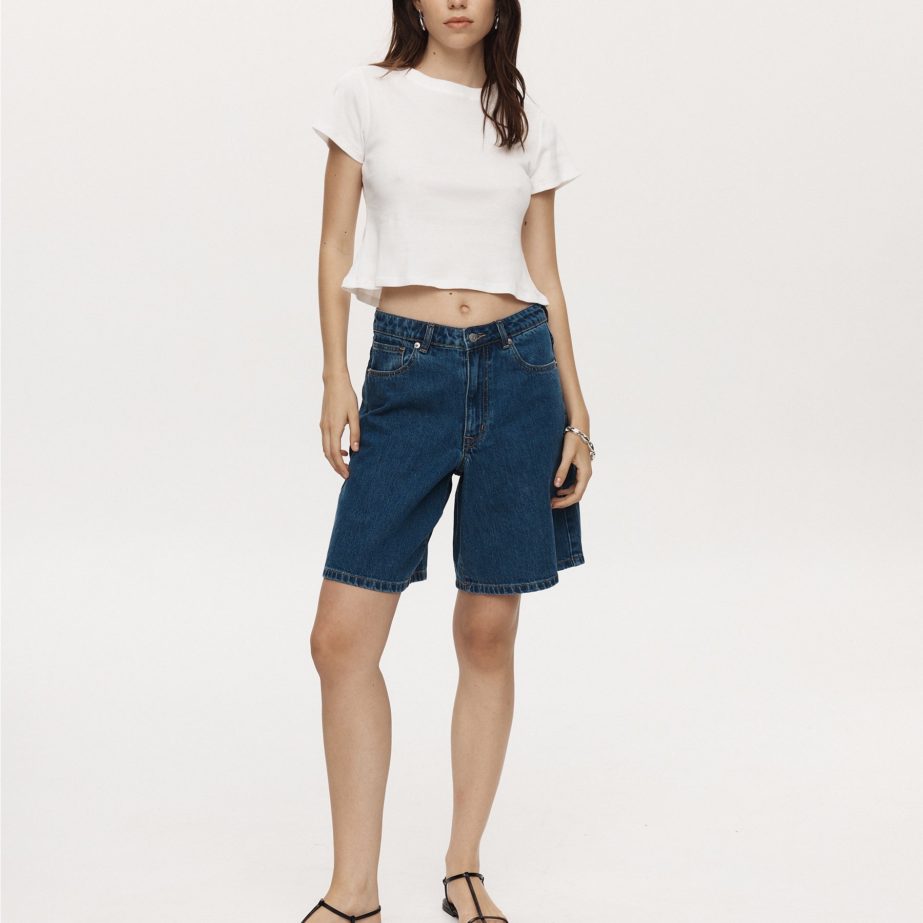 Marle | Relaxed Jean Short in Heritage Blue | The UNDONE