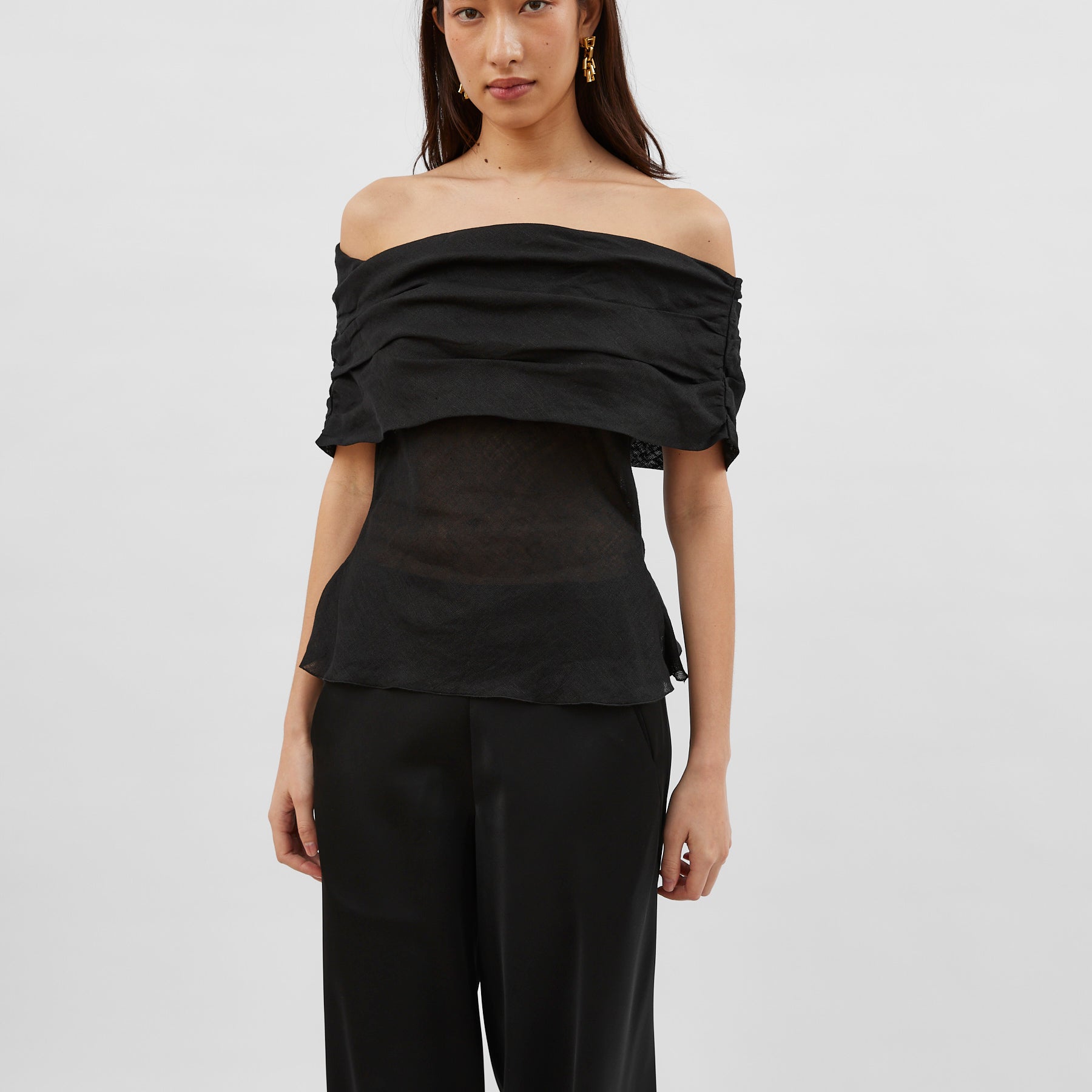 Marle | Romma Top in Black | The UNDONE