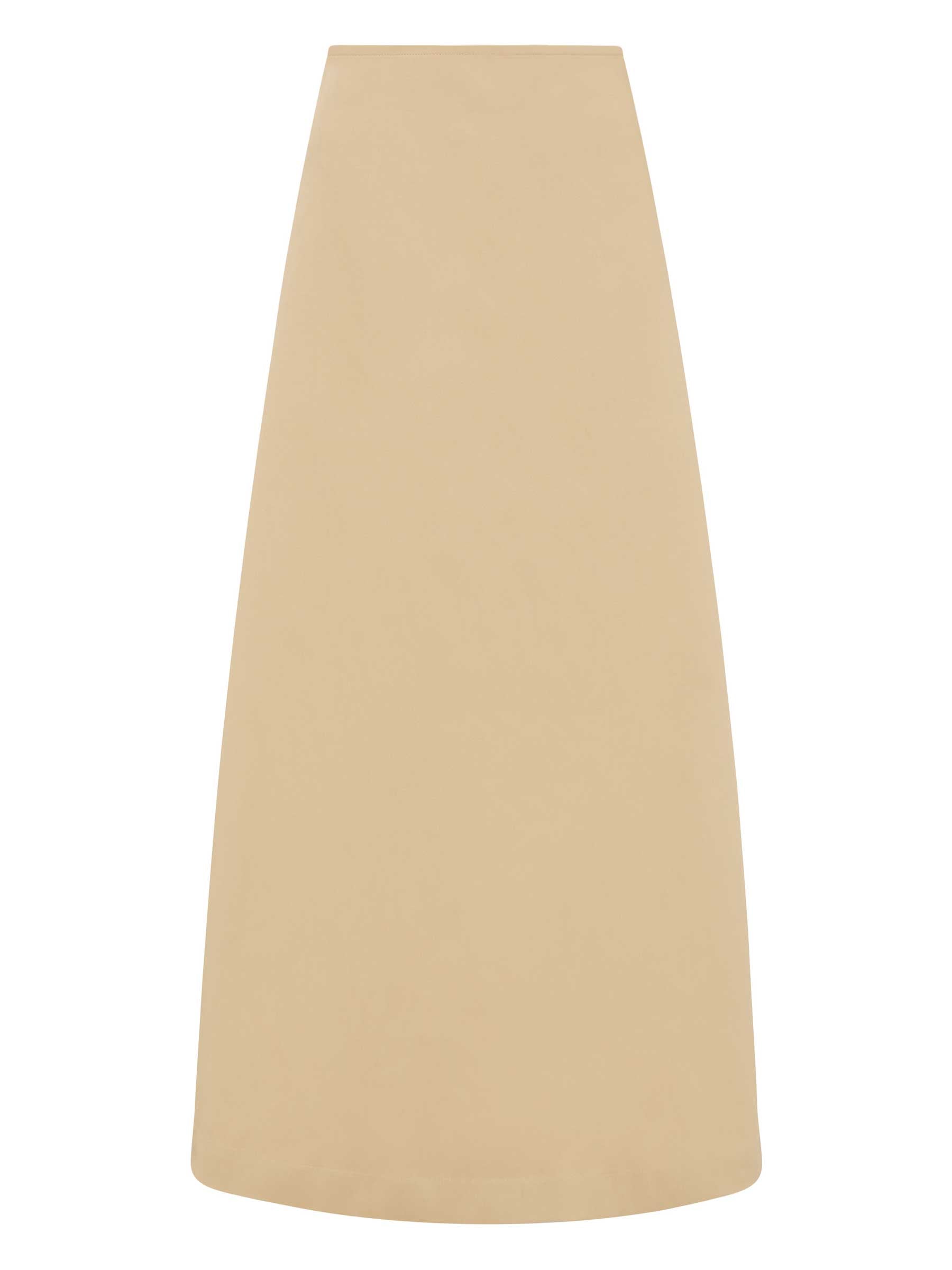 Matteau | A-Line Skirt in Sand | The UNDONE
