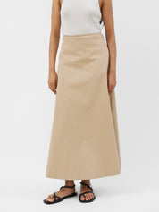 Matteau | A-Line Skirt in Sand | The UNDONE