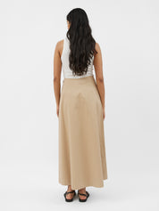 Matteau | A-Line Skirt in Sand | The UNDONE