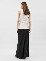 Matteau | Bias Elastic Skirt in Black | The UNDONE
