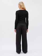 Matteau | Button Up Cardigan in Black | The UNDONE