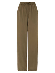Matteau | Drawstring Trouser in Khaki Willow | The UNDONE