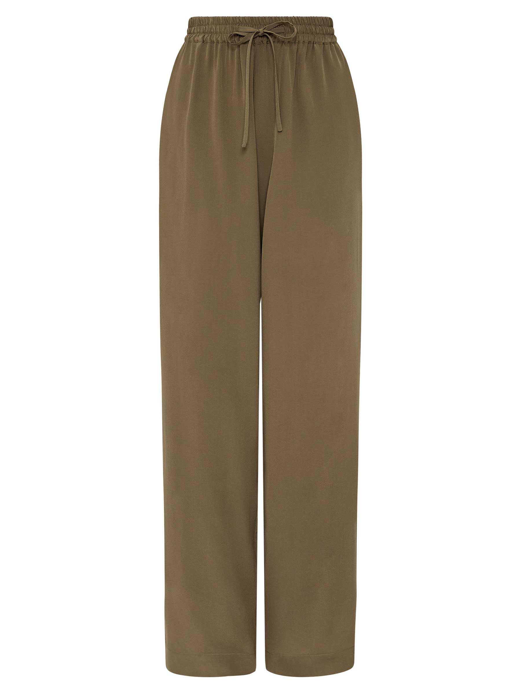 Matteau | Drawstring Trouser in Khaki Willow | The UNDONE
