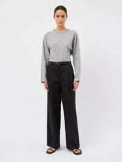 Matteau | Long Sleeve Magyar Tee in Heather Grey | The UNDONE