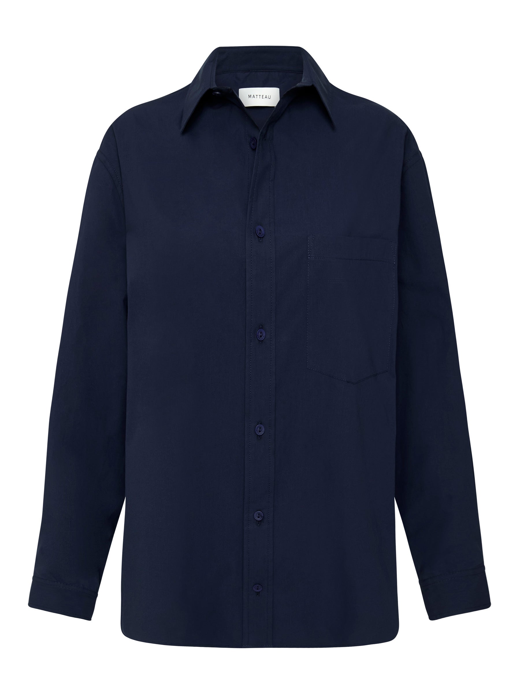 Matteau | Relaxed Shirt in Navy | The UNDONE